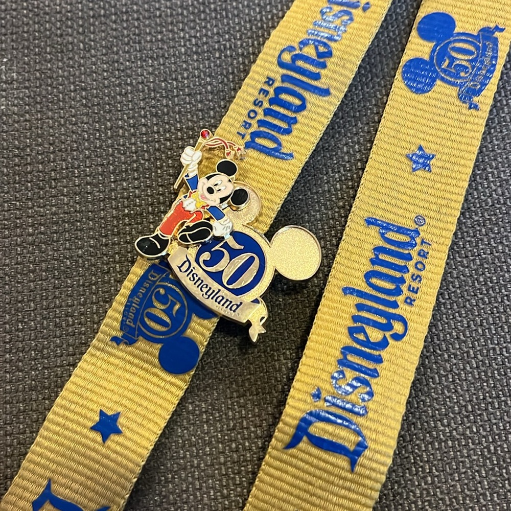 Disneyland 50 Lanyard and Pin